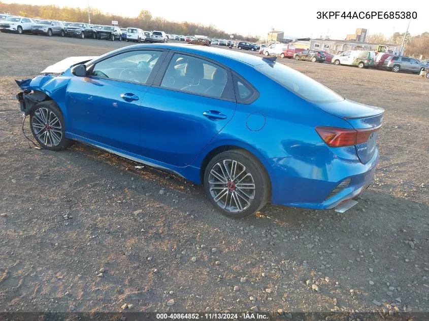 2023 Kia Forte Gt VIN: 3KPF44AC6PE685380 Lot: 40864852