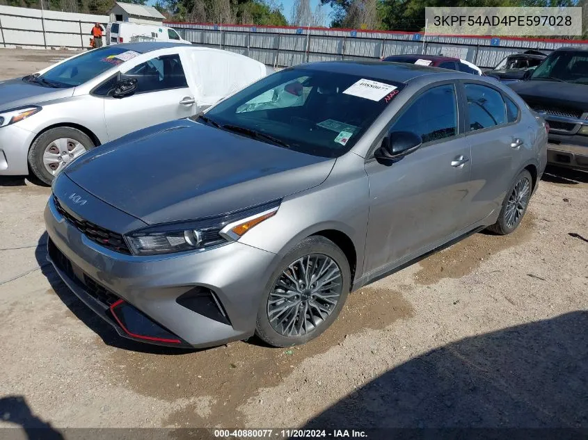 2023 Kia Forte Gt-Line VIN: 3KPF54AD4PE597028 Lot: 40880077