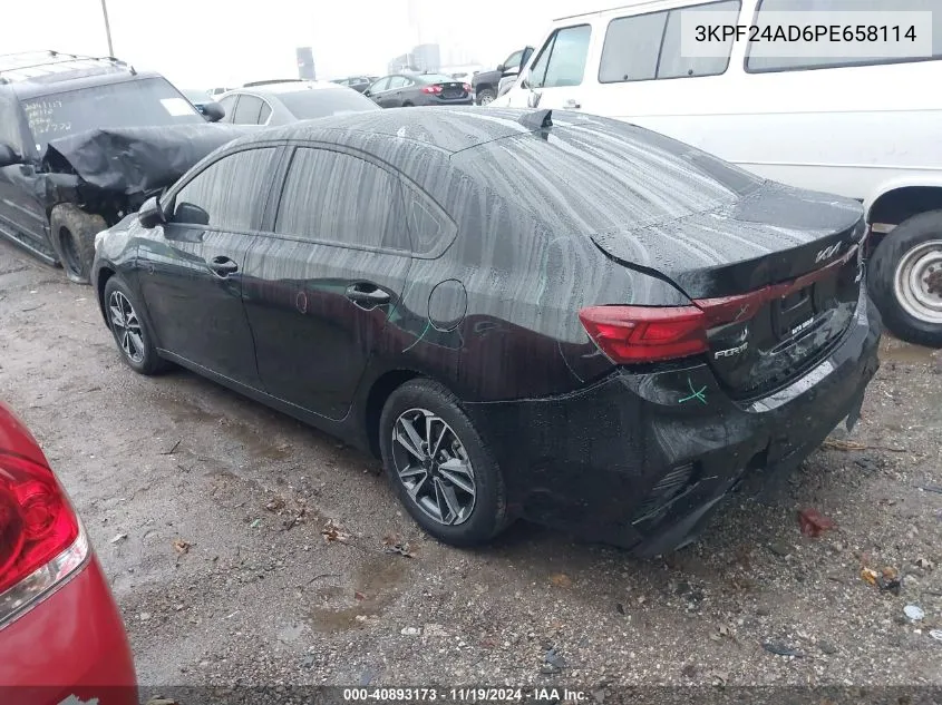 2023 Kia Forte Lxs VIN: 3KPF24AD6PE658114 Lot: 40893173