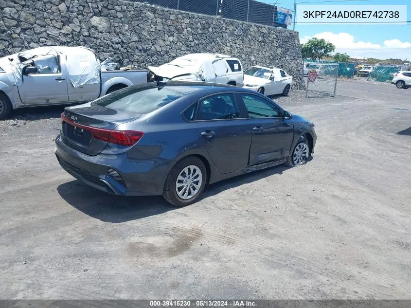 3KPF24AD0RE742738 2024 Kia Forte Lx