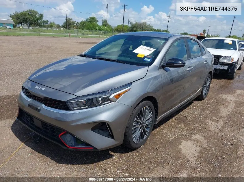 2024 Kia Forte Gt-Line VIN: 3KPF54AD1RE744375 Lot: 39717988