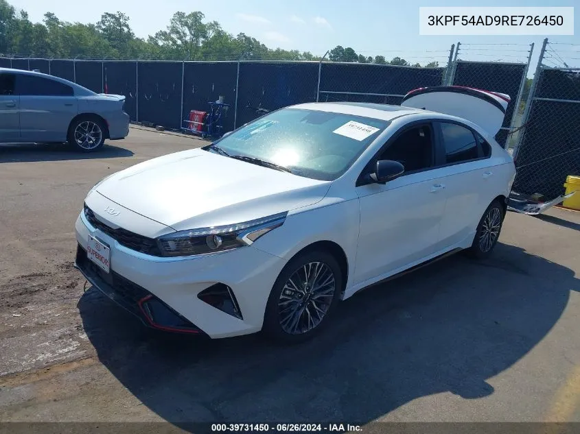 2024 Kia Forte Gt-Line VIN: 3KPF54AD9RE726450 Lot: 39731450