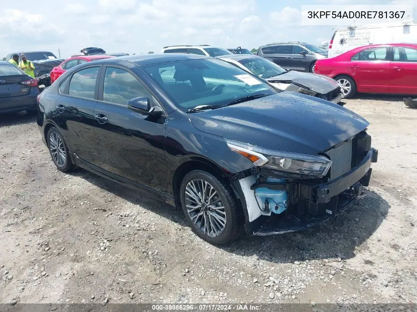 2024 Kia Forte Gt-Line VIN: 3KPF54AD0RE781367 Lot: 39886296