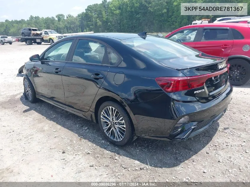 2024 Kia Forte Gt-Line VIN: 3KPF54AD0RE781367 Lot: 39886296