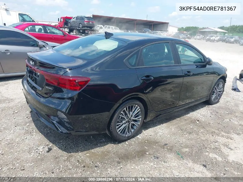 2024 Kia Forte Gt-Line VIN: 3KPF54AD0RE781367 Lot: 39886296