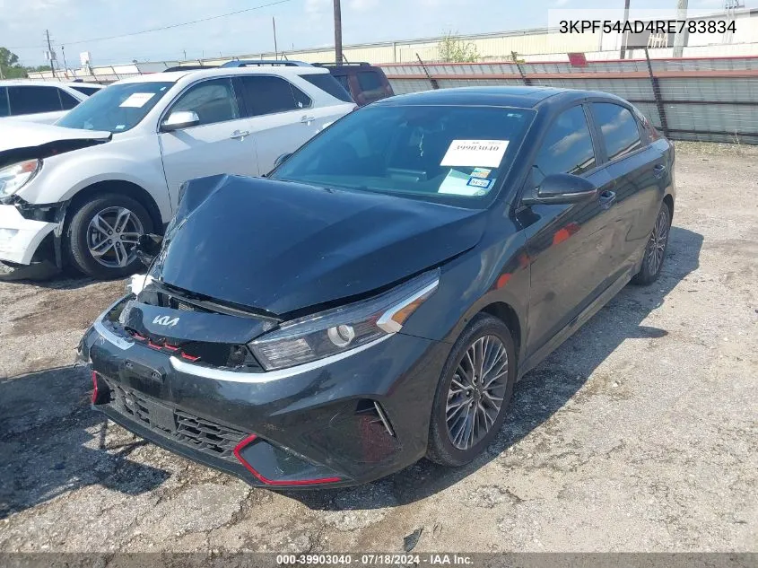 2024 Kia Forte Gt-Line VIN: 3KPF54AD4RE783834 Lot: 39903040