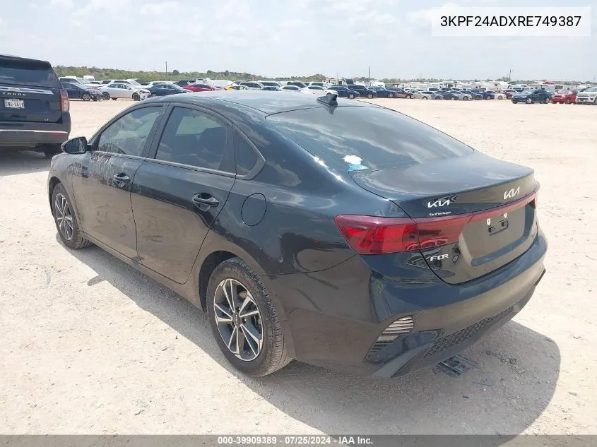 2024 Kia Forte Lxs VIN: 3KPF24ADXRE749387 Lot: 39909389