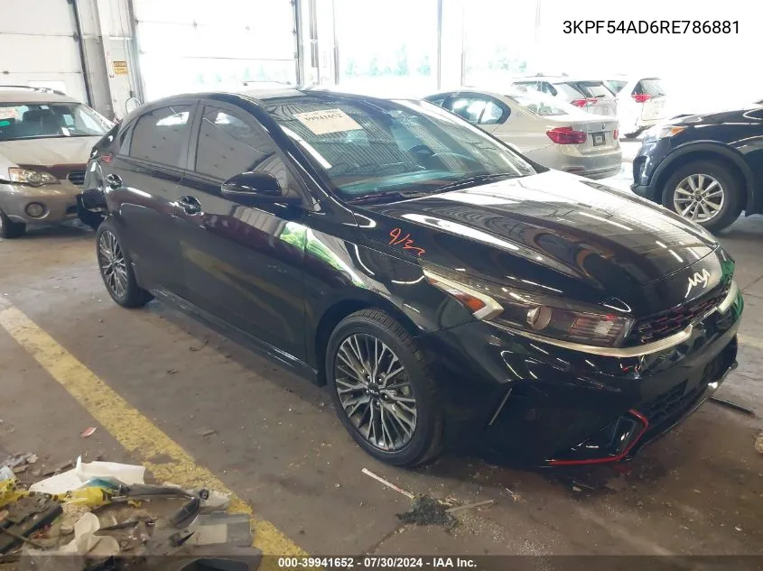 2024 Kia Forte Gt-Line VIN: 3KPF54AD6RE786881 Lot: 39941652