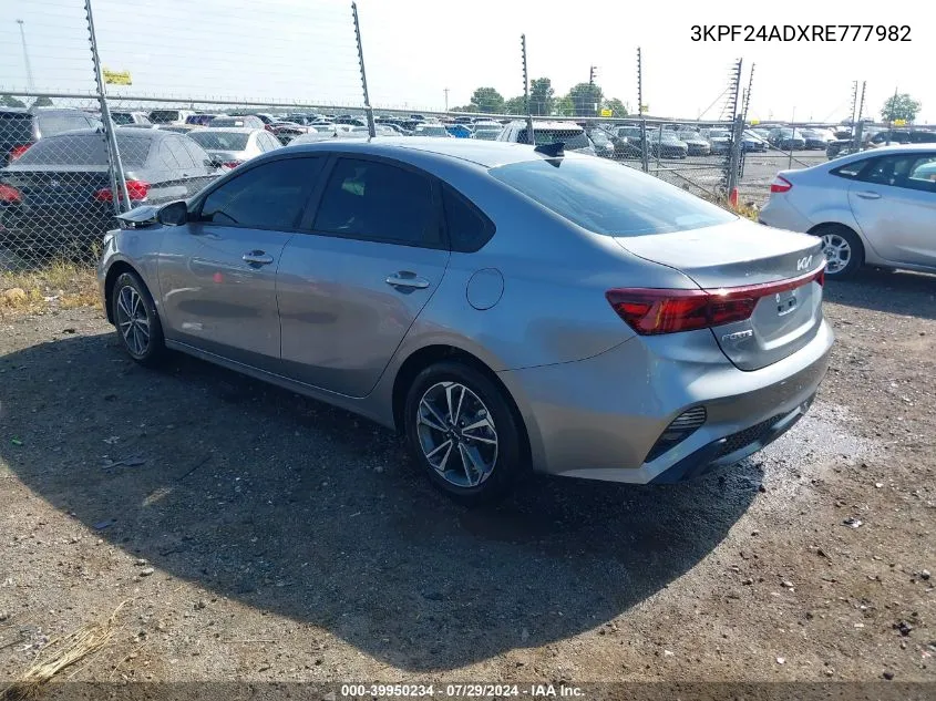 2024 Kia Forte Lxs VIN: 3KPF24ADXRE777982 Lot: 39950234