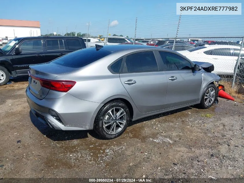 2024 Kia Forte Lxs VIN: 3KPF24ADXRE777982 Lot: 39950234