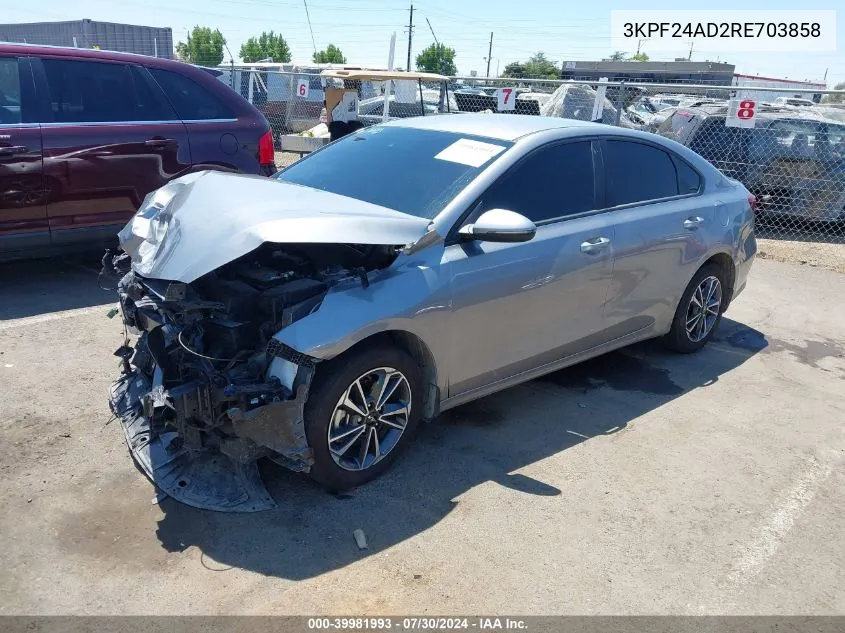 2024 Kia Forte Lxs VIN: 3KPF24AD2RE703858 Lot: 39981993