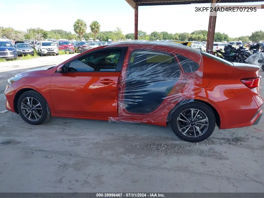 2024 Kia Forte Lxs VIN: 3KPF24AD4RE707295 Lot: 39996467