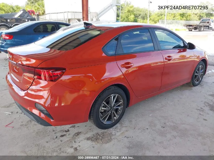 2024 Kia Forte Lxs VIN: 3KPF24AD4RE707295 Lot: 39996467