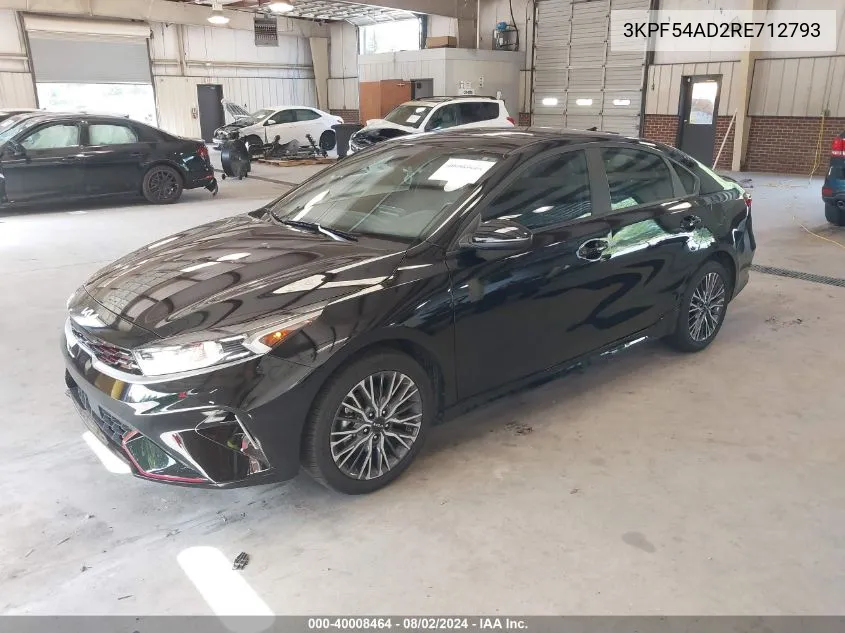 2024 Kia Forte Gt-Line VIN: 3KPF54AD2RE712793 Lot: 40008464