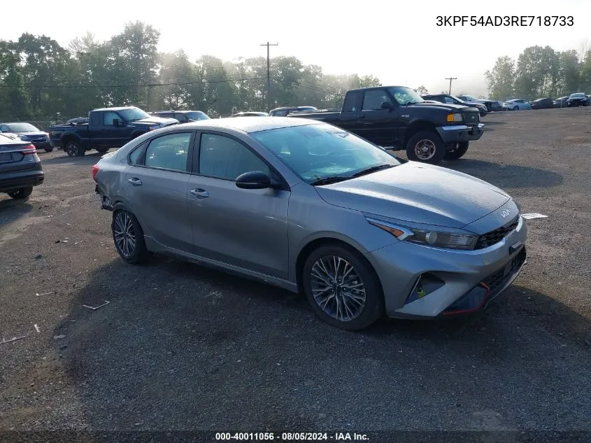 2024 Kia Forte Gt-Line VIN: 3KPF54AD3RE718733 Lot: 40011056