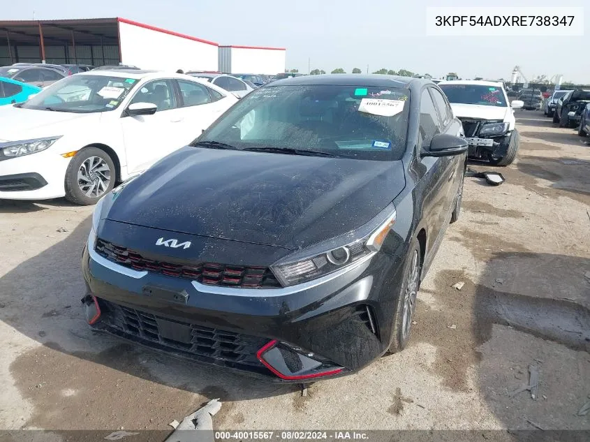 2024 Kia Forte Gt-Line VIN: 3KPF54ADXRE738347 Lot: 40015567