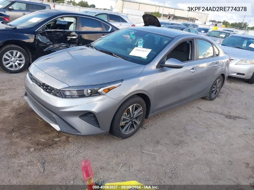 3KPF24AD2RE774378 2024 Kia Forte Lxs