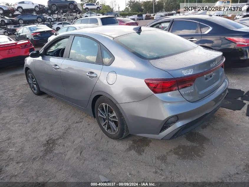 3KPF24AD2RE774378 2024 Kia Forte Lxs