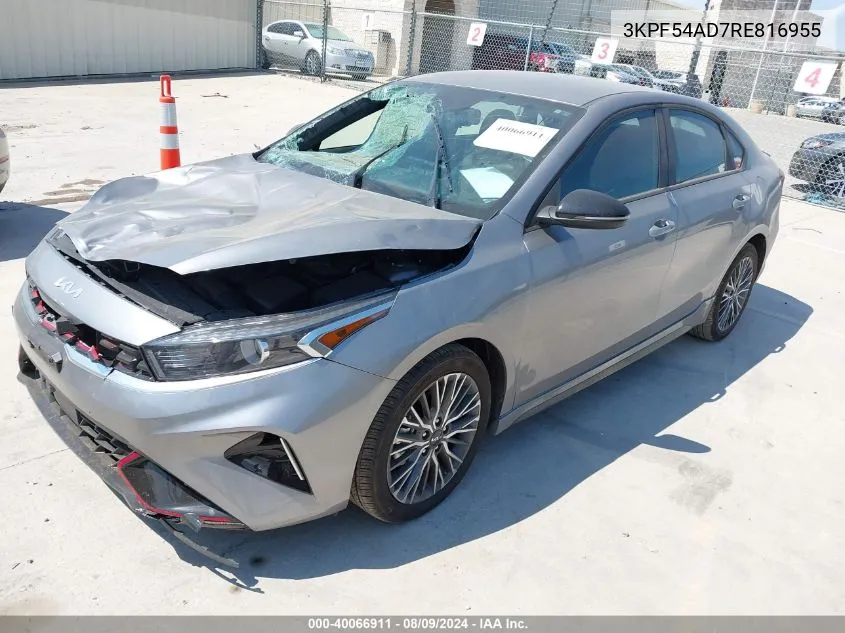 2024 Kia Forte Gt-Line VIN: 3KPF54AD7RE816955 Lot: 40066911