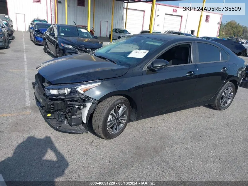 2024 Kia Forte Lxs VIN: 3KPF24AD5RE735509 Lot: 40091220