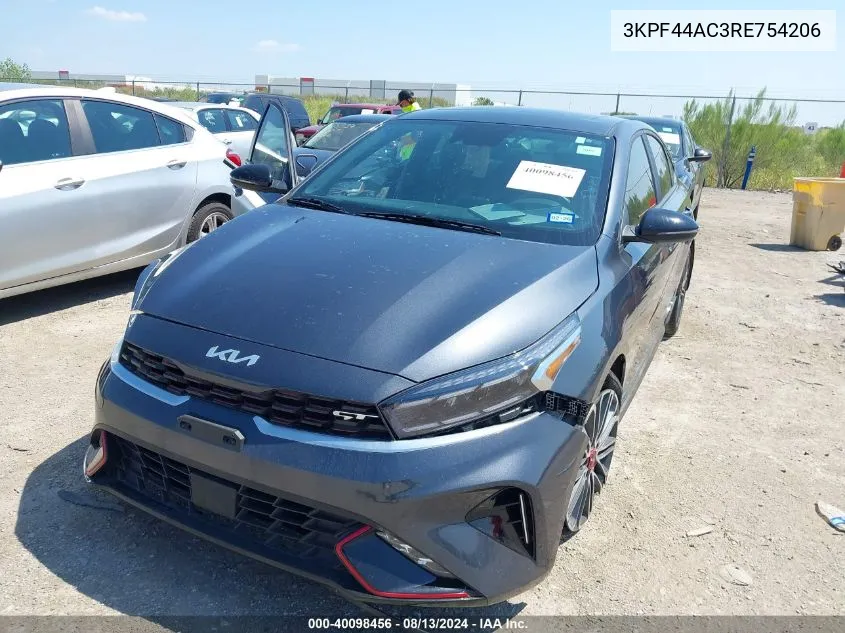 2024 Kia Forte Gt VIN: 3KPF44AC3RE754206 Lot: 40098456