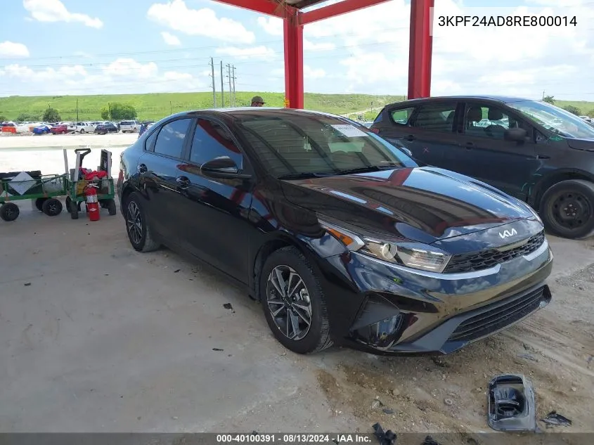 2024 Kia Forte Lxs VIN: 3KPF24AD8RE800014 Lot: 40100391