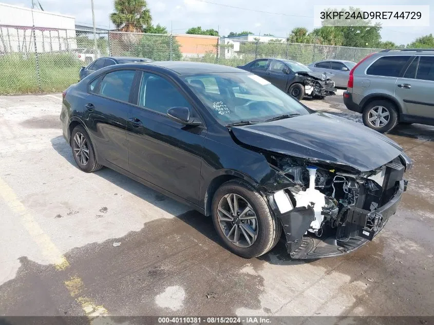 2024 Kia Forte Lxs VIN: 3KPF24AD9RE744729 Lot: 40110381