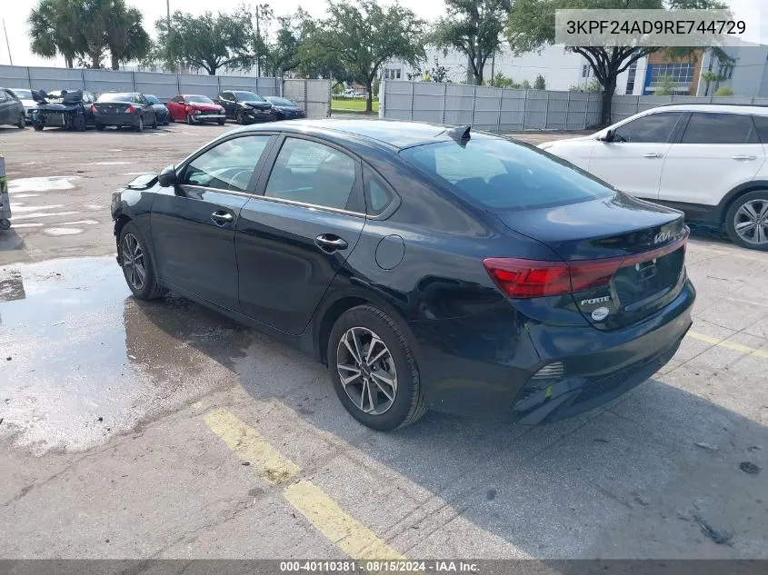 2024 Kia Forte Lxs VIN: 3KPF24AD9RE744729 Lot: 40110381