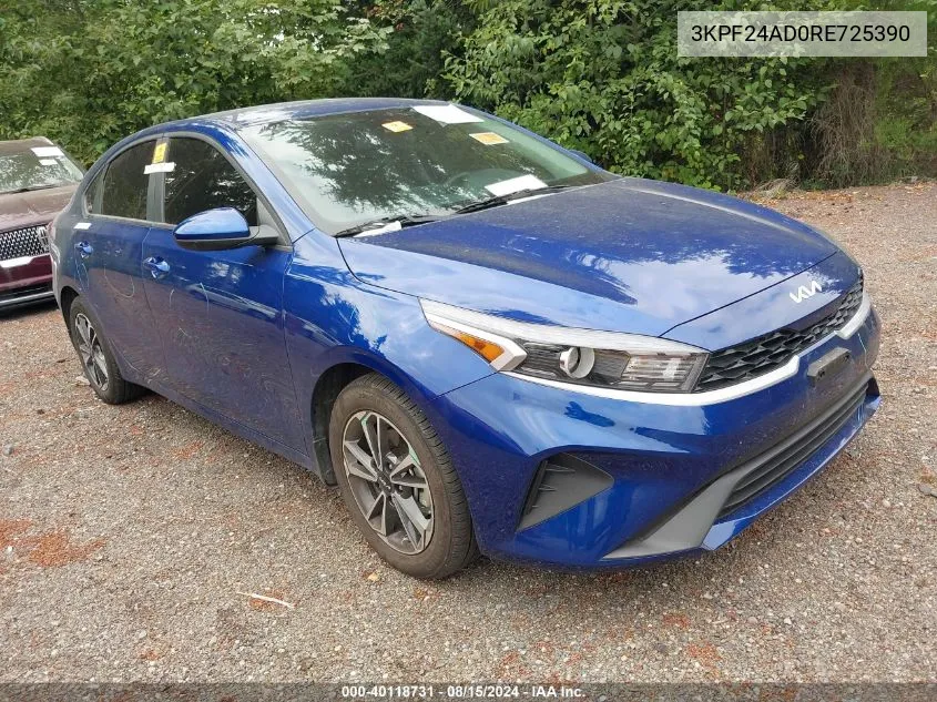 2024 Kia Forte Lxs VIN: 3KPF24AD0RE725390 Lot: 40118731