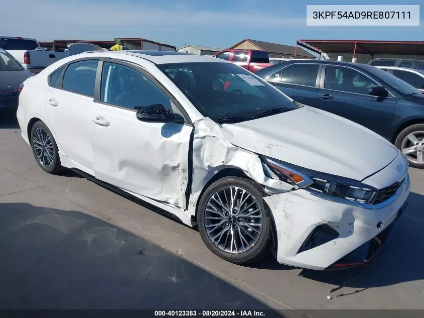 2024 Kia Forte Gt Line VIN: 3KPF54AD9RE807111 Lot: 40123383