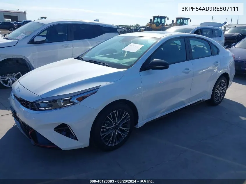 2024 Kia Forte Gt Line VIN: 3KPF54AD9RE807111 Lot: 40123383