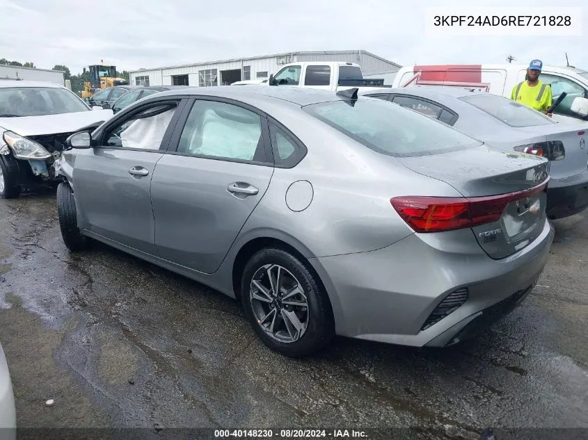 2024 Kia Forte Lx/Lxs VIN: 3KPF24AD6RE721828 Lot: 40148230