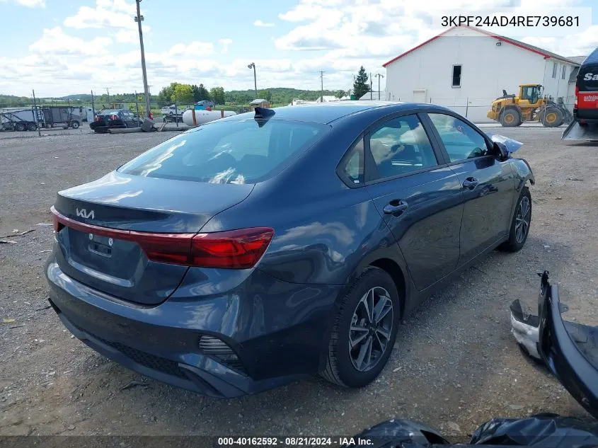 2024 Kia Forte Lxs VIN: 3KPF24AD4RE739681 Lot: 40162592