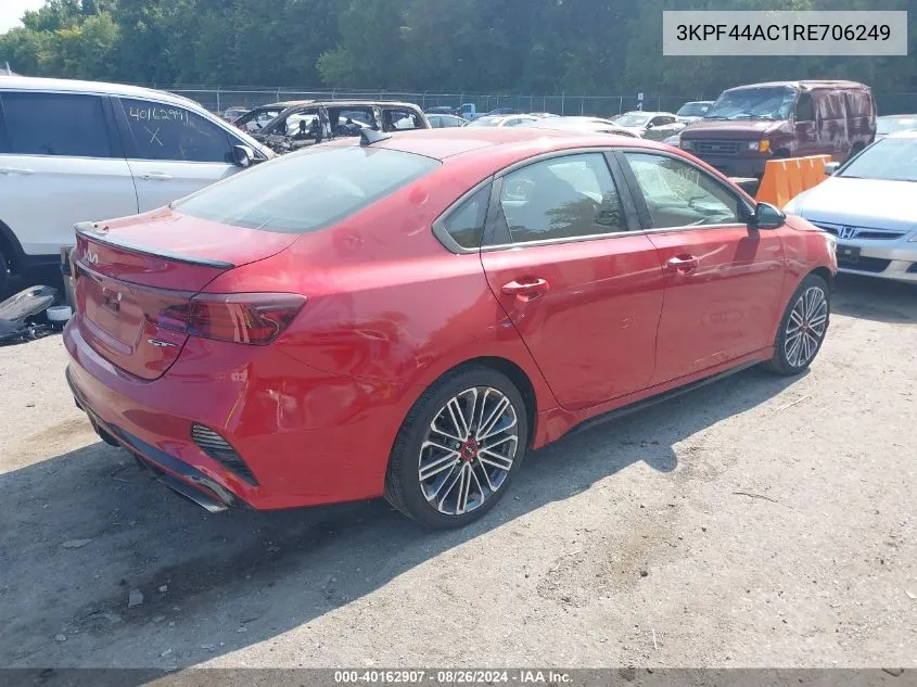 2024 Kia Forte Gt VIN: 3KPF44AC1RE706249 Lot: 40162907