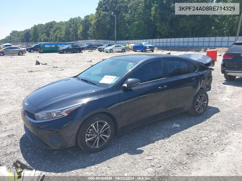 2024 Kia Forte Lxs VIN: 3KPF24AD8RE714329 Lot: 40164408