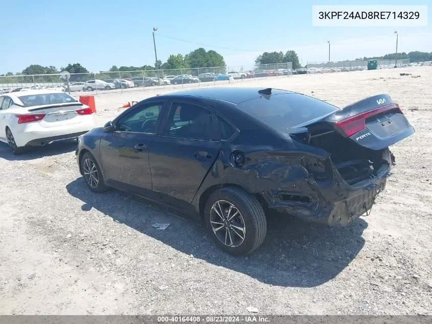 2024 Kia Forte Lxs VIN: 3KPF24AD8RE714329 Lot: 40164408