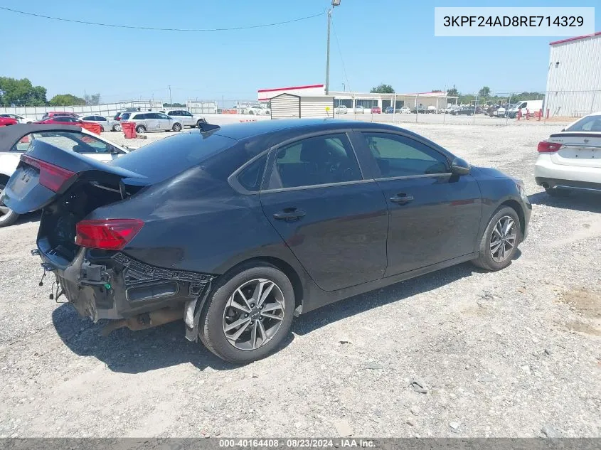 2024 Kia Forte Lxs VIN: 3KPF24AD8RE714329 Lot: 40164408