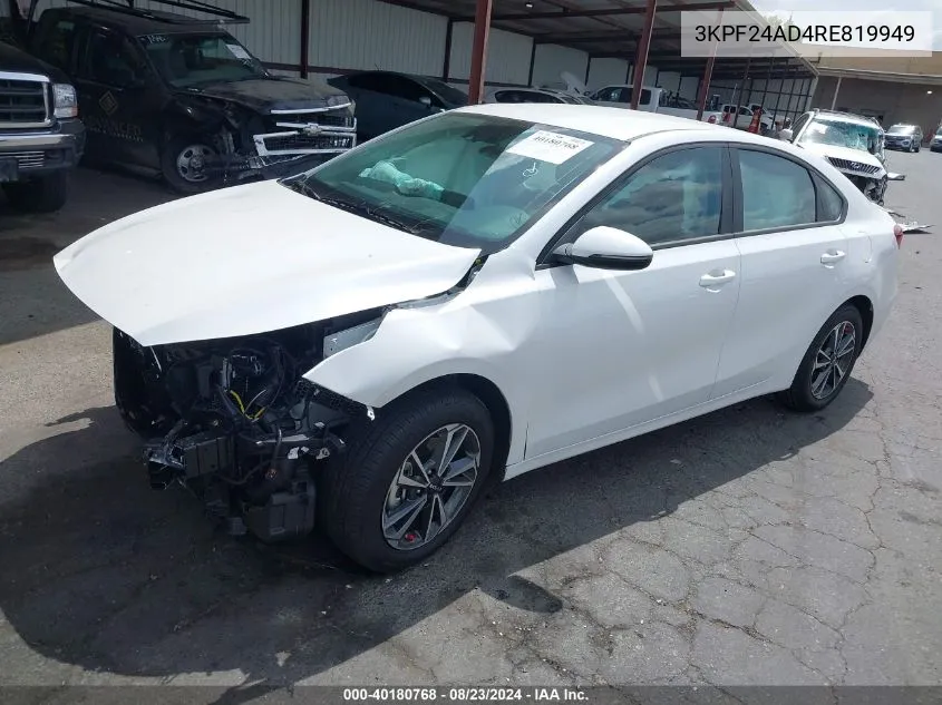 2024 Kia Forte Lxs VIN: 3KPF24AD4RE819949 Lot: 40180768