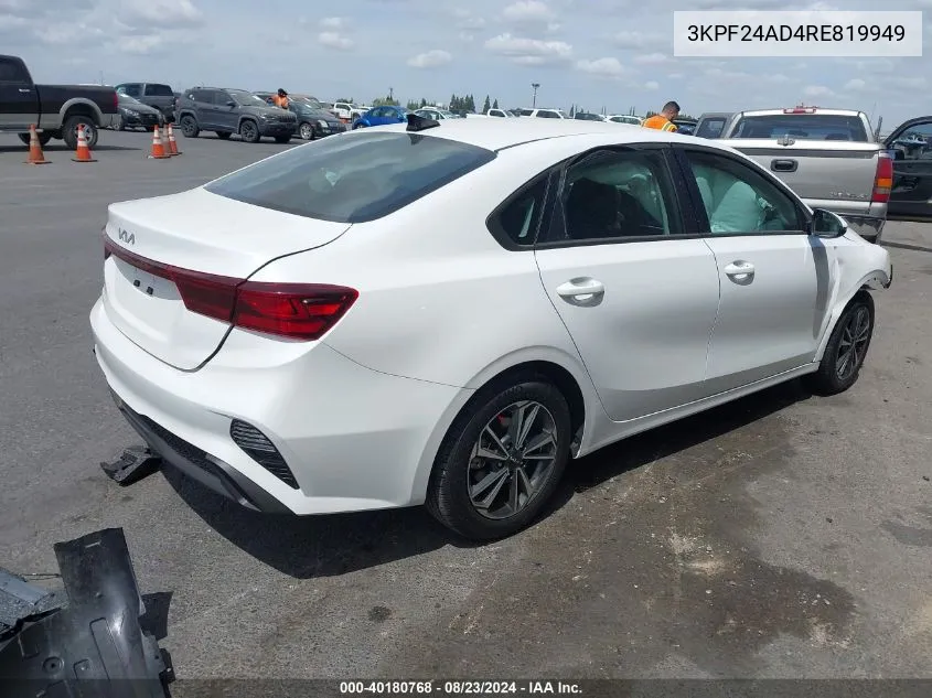 2024 Kia Forte Lxs VIN: 3KPF24AD4RE819949 Lot: 40180768