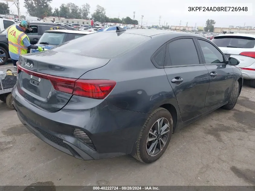 3KPF24AD8RE726948 2024 Kia Forte Lxs