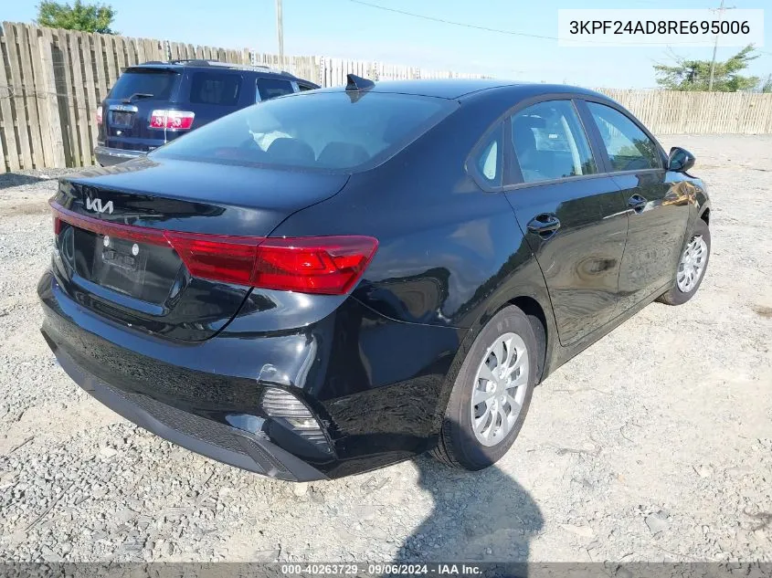 2024 Kia Forte Lx VIN: 3KPF24AD8RE695006 Lot: 40263729