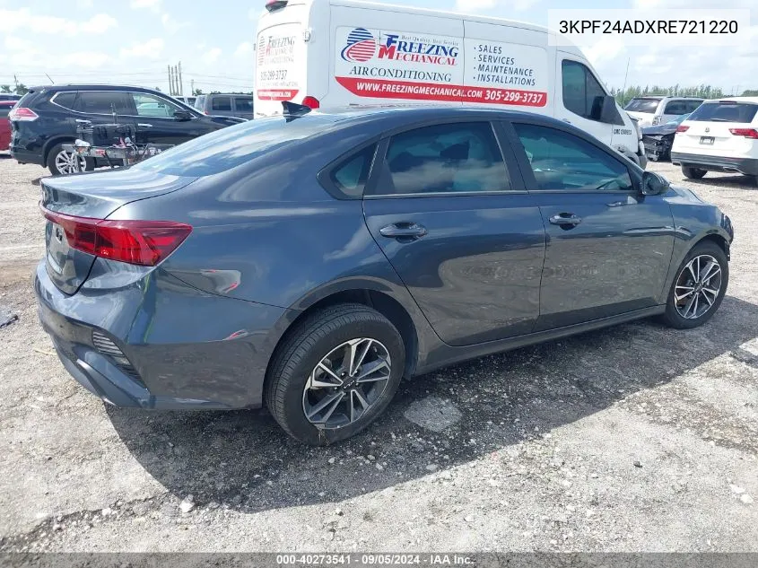 2024 Kia Forte Lx/Lxs VIN: 3KPF24ADXRE721220 Lot: 40273541