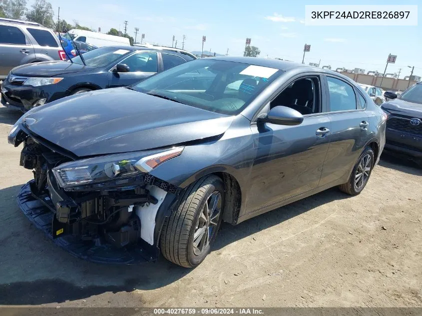 2024 Kia Forte Lxs VIN: 3KPF24AD2RE826897 Lot: 40276759