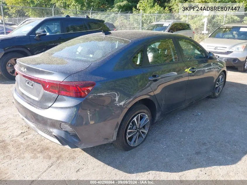 2024 Kia Forte Lxs VIN: 3KPF24AD8RE807447 Lot: 40298864