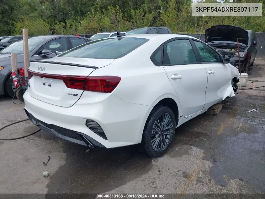 2024 Kia Forte Gt-Line VIN: 3KPF54ADXRE807117 Lot: 40313168