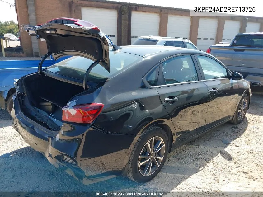 2024 Kia Forte Lxs VIN: 3KPF24AD2RE713726 Lot: 40313829