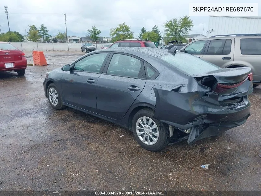 3KPF24AD1RE687670 2024 Kia Forte Lx