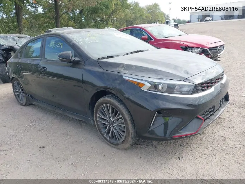 2024 Kia Forte Gt Line VIN: 3KPF54AD2RE808116 Lot: 40337379