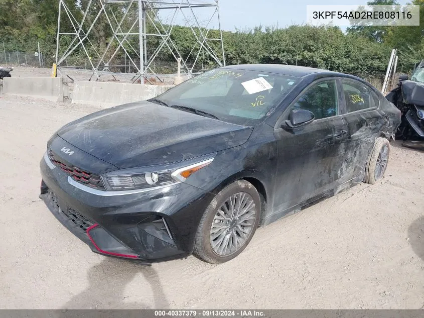 2024 Kia Forte Gt Line VIN: 3KPF54AD2RE808116 Lot: 40337379