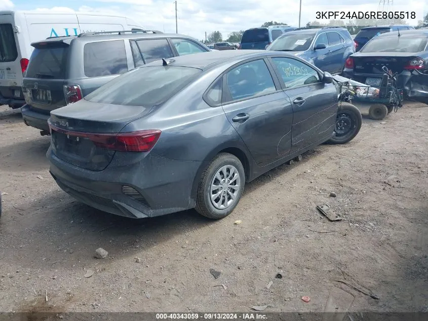 3KPF24AD6RE805518 2024 Kia Forte Lx/Lxs